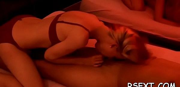  Sweltering hooker gets her mouth and soaked pussy fucked hard
